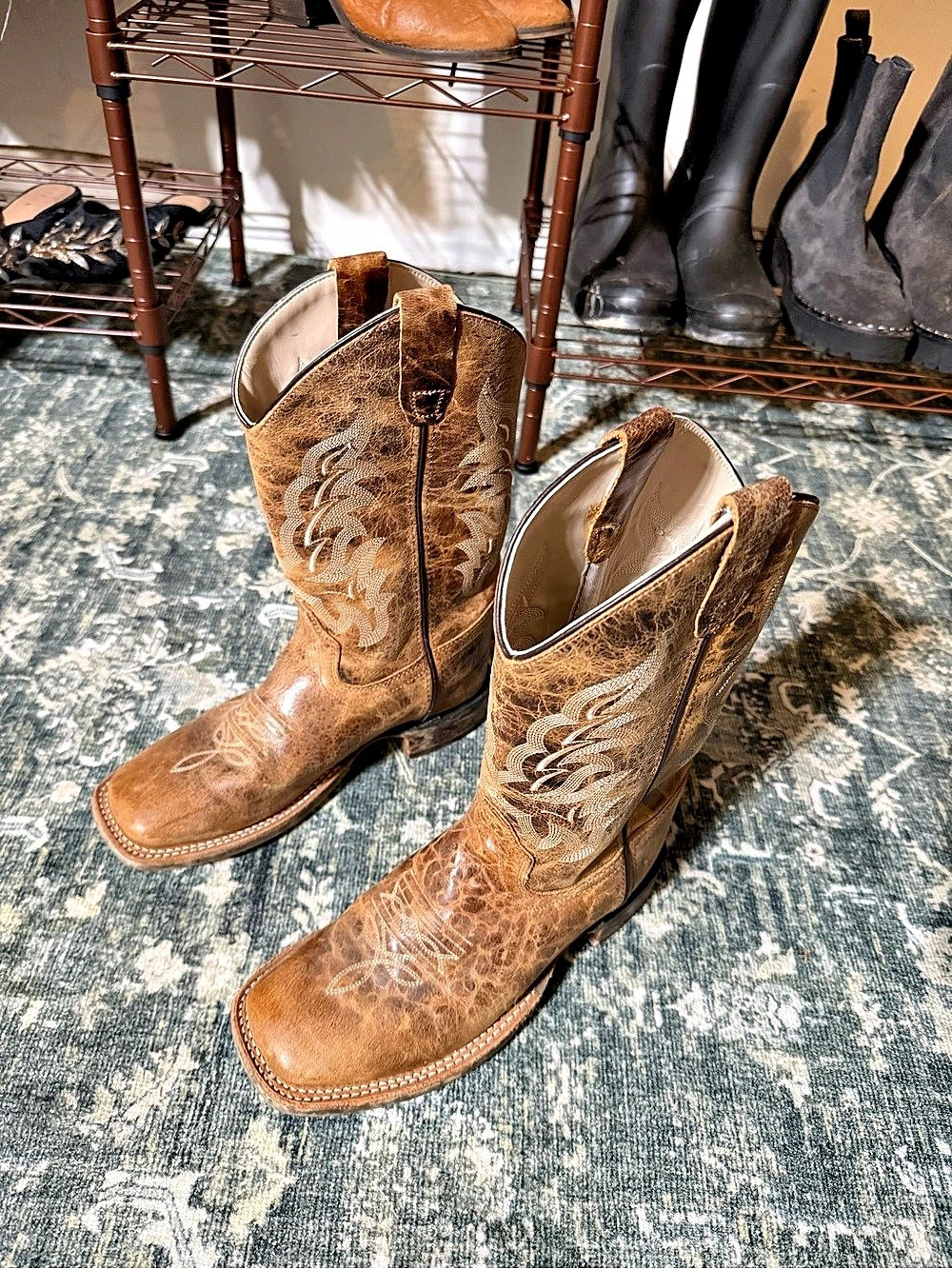 Ariat Western Cowboy Boots Brown US 10
